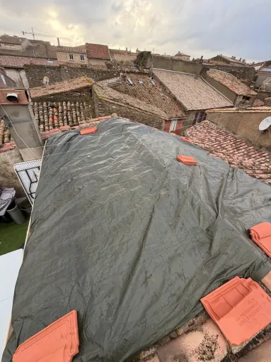 Dépannage fuite toiture et bâchage d'urgence à Toulouse, Toulouse, Les Toits Roses